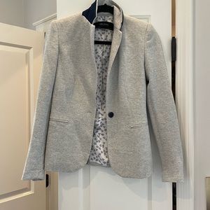 Zara grey blazer with elbow patch